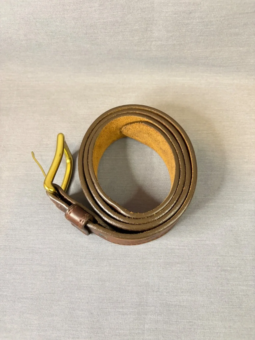 Red Wing Shoes Mens Leather Belt Size 40 Brass Buckle 96511 Brown Made In USA